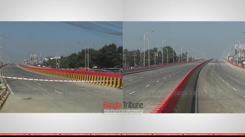 The first six-lane flyover on the Dhaka-Chittagong highway at Mohipal, Feni is expected to ease traffic congestion