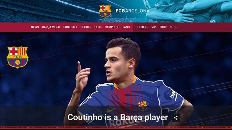 Coutinho is a Barca player (Photo: FC Barcelona Official Page)