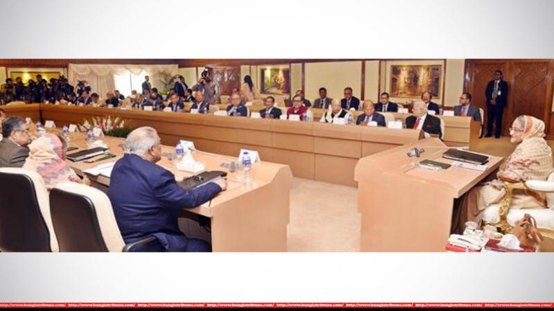 Prime Minister Sheikh Hasina Chairs the cabinet meeting (Photo: Focus Bangla)