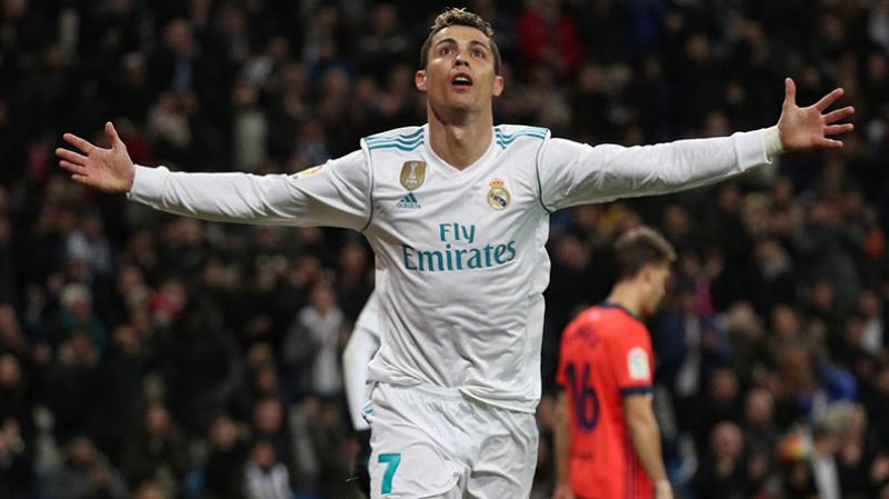 Real Madrid’s Cristiano Ronaldo celebrates scoring their fourth goal (Photo: Reuters)