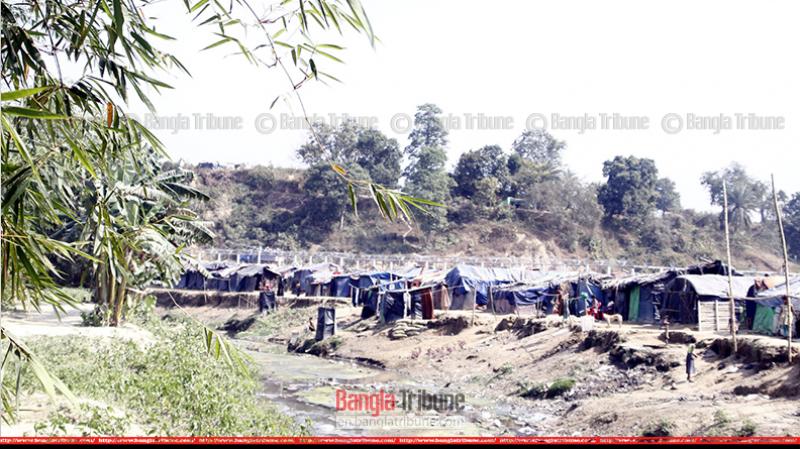 Rohingya camp in the no mans land