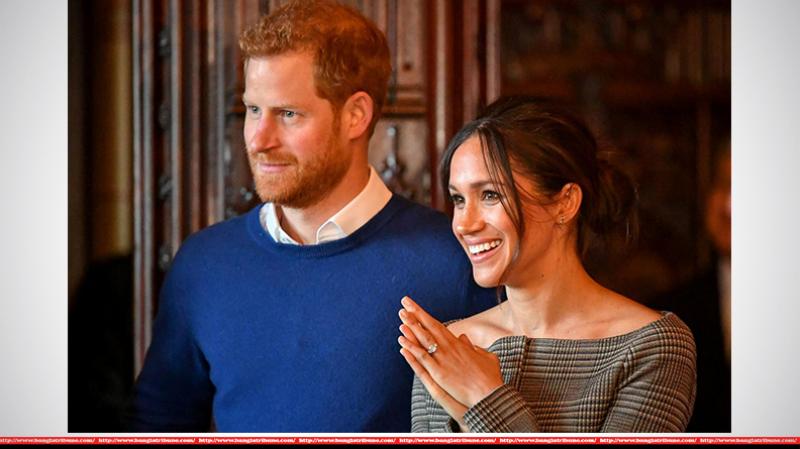 Britain`s Prince Harry and his fiancee Meghan Markle watch a performance by a Welsh choir in the banqueting hall during a visit to Cardiff Castle in Cardiff, Britain, January 18, 2018. REUTERS