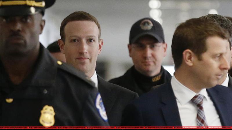 Mark Zuckerberg testified before a joint hearing of the Senate Commerce and Judiciary Committees. REUTERS/file photo