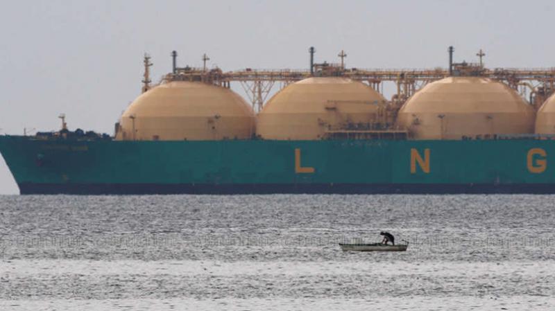 File photo shows a floating storage and regasification unit (FSRU), a special type of vessel used for storing and degasifying the LNG and supplying it on shore. REUTERS