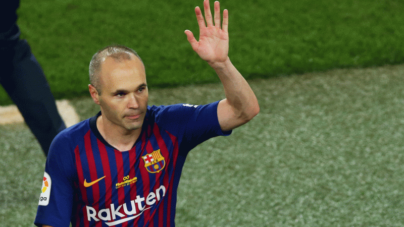 Barcelona`s Andres Iniesta, May 20, 2018. REUTERS