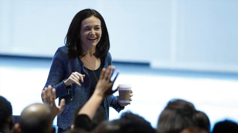 Facebook`s Chief Operating Officer Sheryl Sandberg arrives to watch CEO Mark Zuckerberg speak at Facebook Inc`s annual F8 developers conference in San Jose, California, U.S. May 1, 2018. REUTERS FILE PHOTO