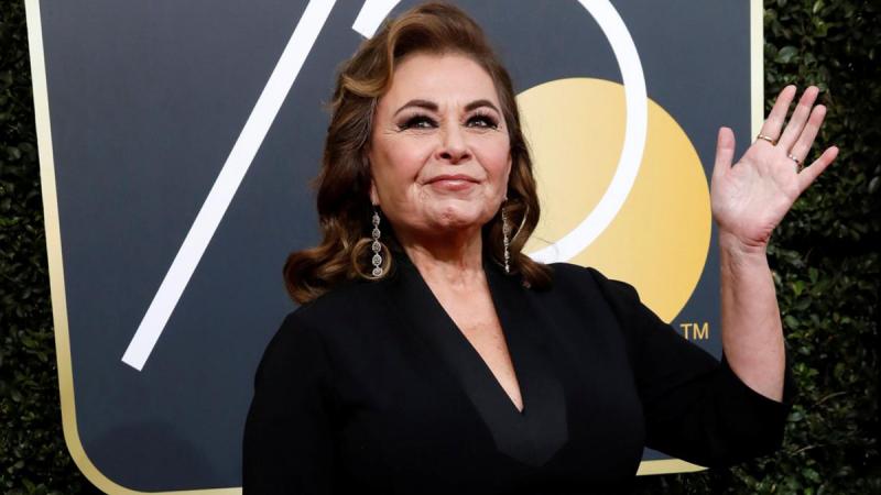 Actress Roseanne Barr waves on her arrival to the 75th Golden Globe Awards in Beverly Hills, California, U.S., January 7, 2018. REUTERS