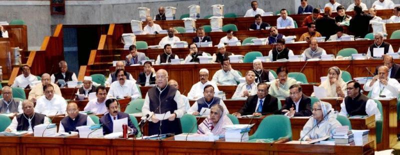 Finance Minister AMA Muhith is delivering budget speech on Jun 7, 2018.