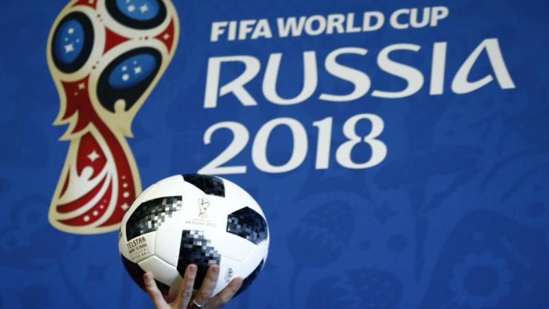 A presenter holds the official match ball for the 2018 FIFA World Cup Russia during an event to announce the new 2018 FIFA Fan Fest Ambassadors in Moscow, Russia November 29, 2017. REUTERS
