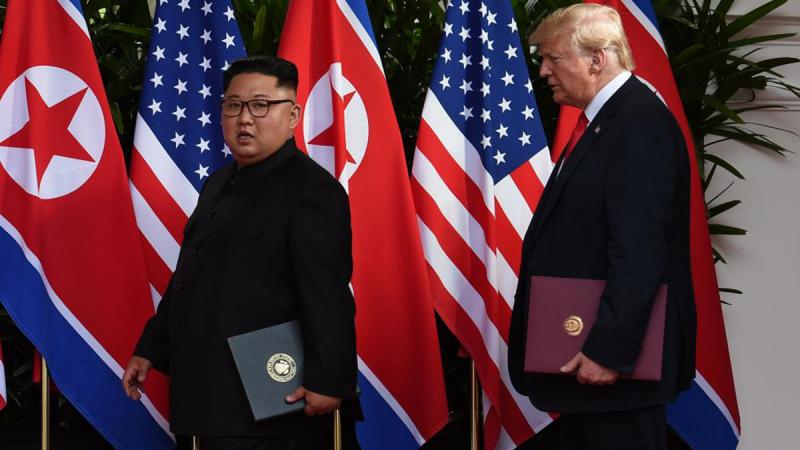 The joint statement after Donald Trump and Kim Jong Un’s Singapore summit reaffirmed North Korea’s commitment to complete denuclearisation gave US guarantees of security to North Korea. REUTERS