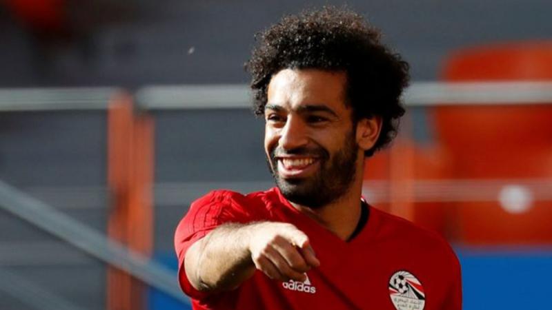 Egypt’s Mohamed Salah during training of World Cup at Ekaterinburg Arena, Yekaterinburg, Russia on June 14, 2018. REUTERS