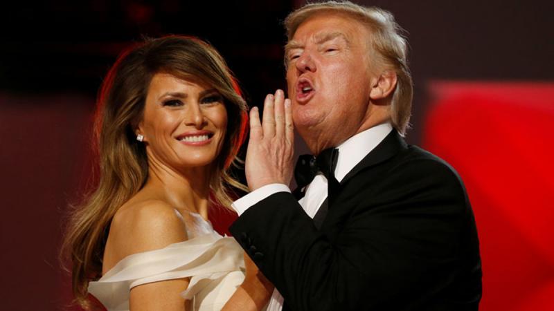 US President Donald Trump and first lady Melania Trump. REUTERS