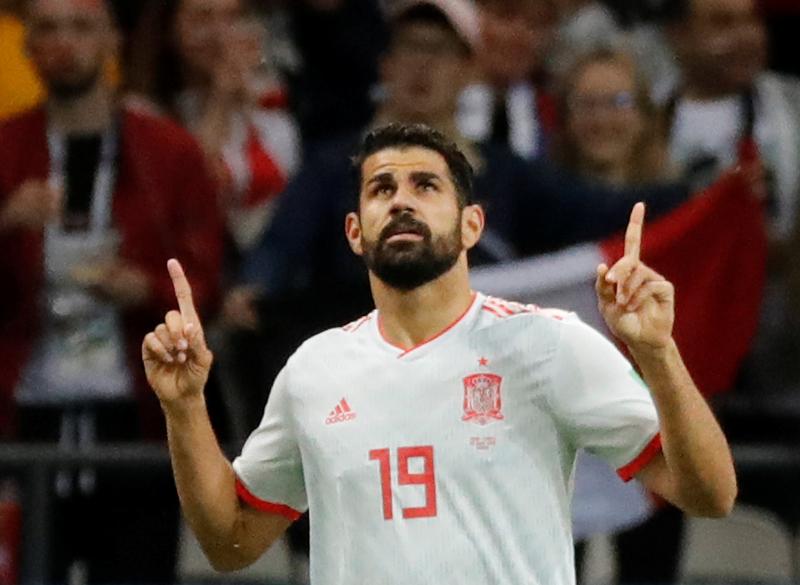 Spain`s Diego Costa celebrates scoring a goal in the Group B match aganist Iran in Kazan Arena, Kazan, Russia on June 20, 2018  REUTERS