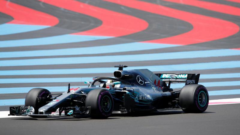 Mercedes` Lewis Hamilton during practice at French Grand Prix - Circuit Paul Ricard, Le Castellet, France - June 22, 2018. REUTERS