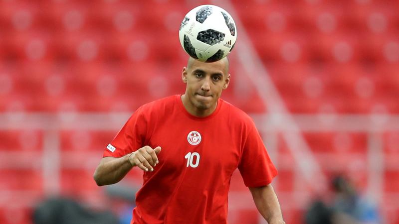 Tunisia`s Wahbi Khazri during training at Spartak Stadium, Moscow, Russia on June 22, 2018. REUTERS