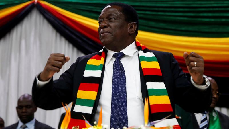FILE PHOTO: Zimbabwe President Emmerson Mnangagwa announces the date for the general elections in Harare, Zimbabwe May 30, 2018. REUTERS
