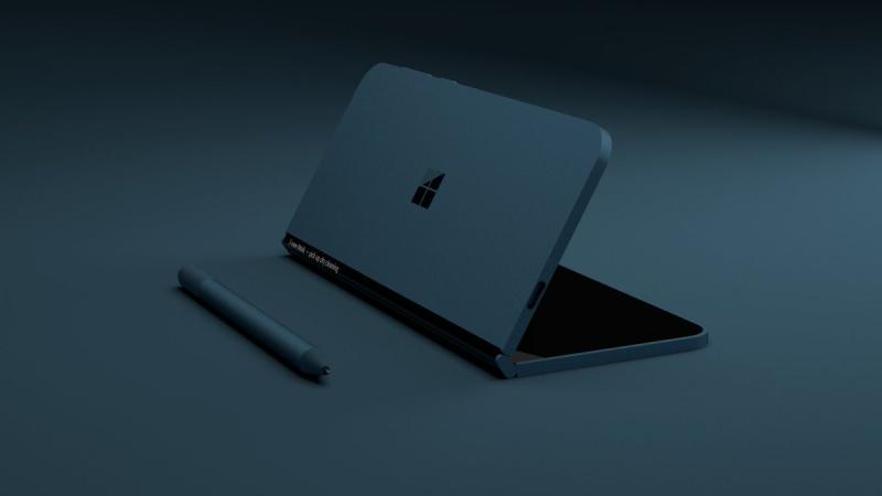 Concept art of the Microsoft `pocketable` Surface device. THE VERGE