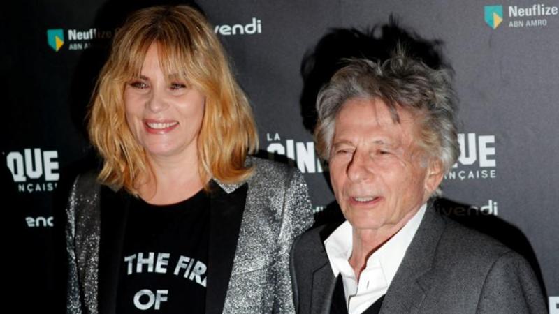 French actor Emmanuelle Seigner and director Roman Polanski pose together prior to the screening of Polanski`s movie `D`apres une histoire vraie` (Based on a true story) at the Cinematheque in Paris, France, October 30, 2017. REUTERS