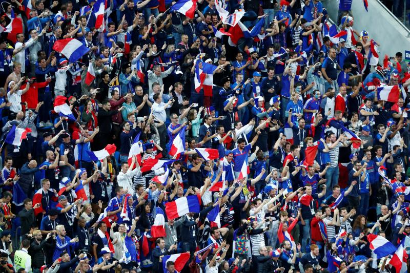 World Cup - Semi Final - France v Belgium - Saint Petersburg Stadium, Saint Petersburg, Russia - July 10, 2018  France fans celebrate after the match   REUTERS