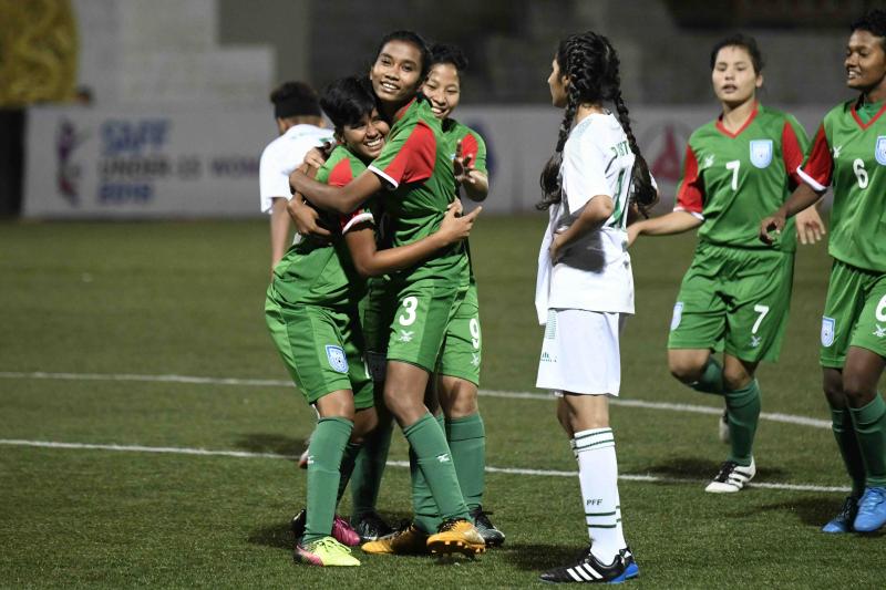 Bangladesh girls beat Pakistan 14-0 in SAFF championship