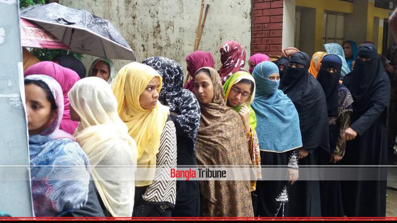 Voting underway in two Sylhet polling stations on Saturday (August 11).