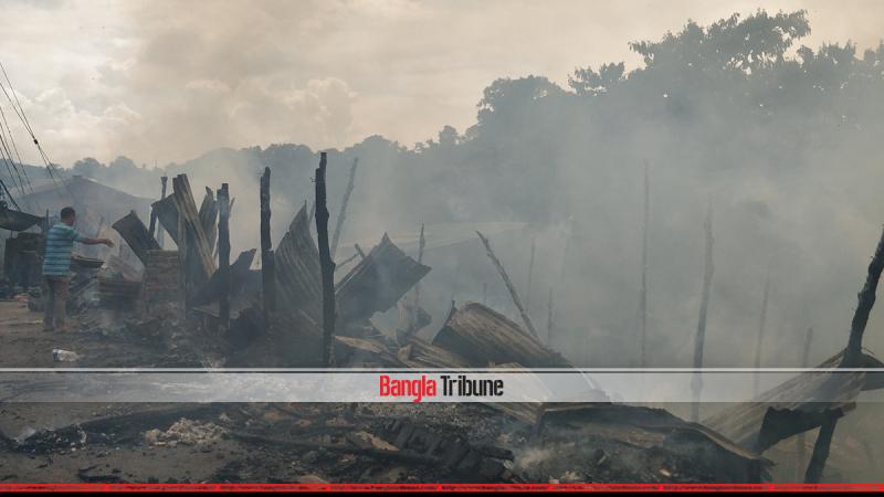 A fire in Bandarban has left nearly 80 houses completely burnt.
