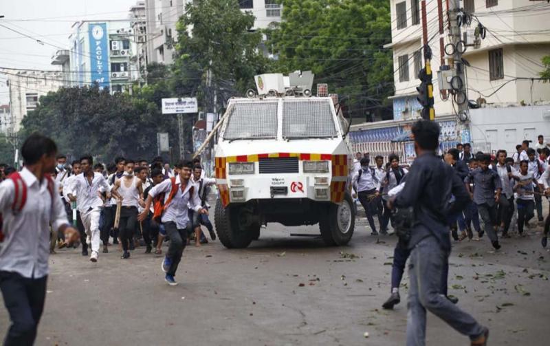 The initially peaceful protests took a violent turn on Aug 4, when clashes broke out between demonstrators, police and staff of the Awami League office in Dhaka`s Jigatala.