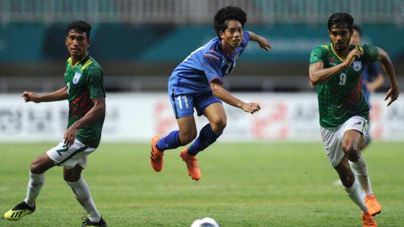 Bangladesh forced Thailand to a 1-1 draw. Photo/BFF