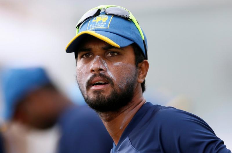 Sri Lanka`s captain Dinesh Chandimal looks on during a practice session ahead of their first test cricket match against South Africa at Galle, Sri Lanka on Jul 11, 2018. REUTERS