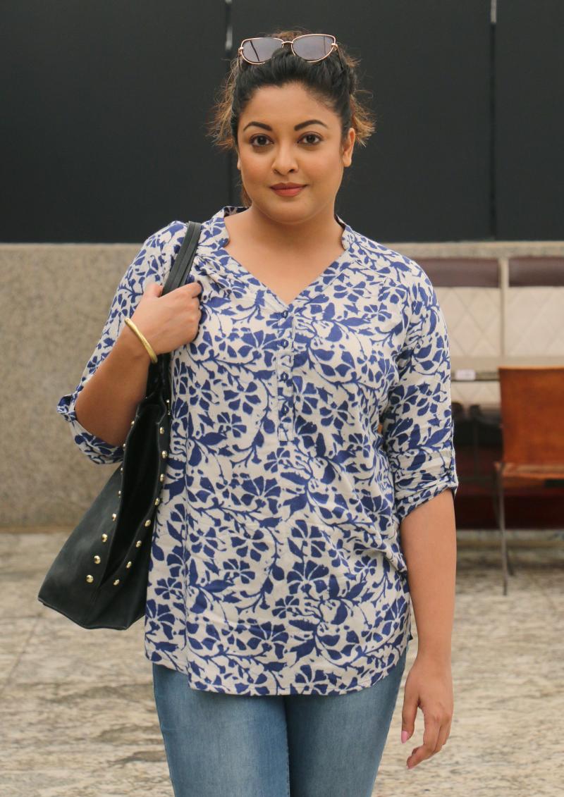 Bollywood actress Tanushree Dutta poses for a picture after talking to reporters in Mumbai, India, September 27, 2018. Picture taken September 27, 2018. REUTERS FILE PHOTO