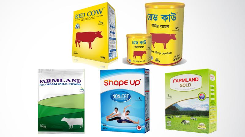 New Zealand Dairy Products Bangladesh Ltd powdered milk under the brand names Diploma and Red Cow among several other dairy products.