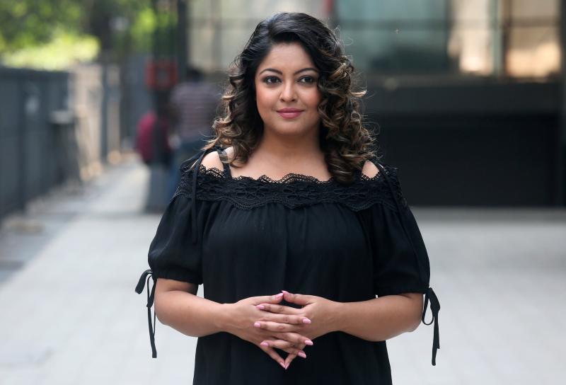 Bollywood actor Tanushree Dutta poses for photographs outside an entertainment channel`s office in Mumbai, India, October 12, 2018. REUTERS