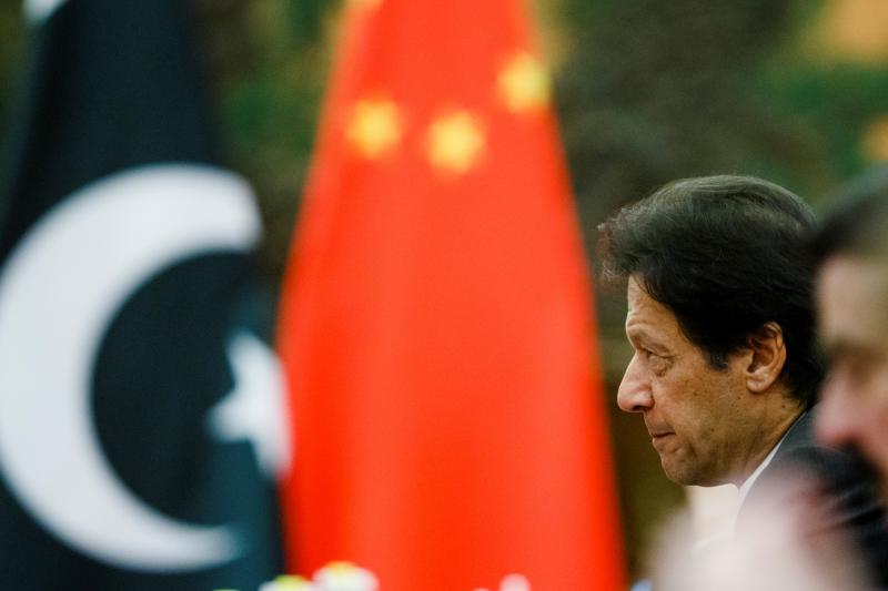 Pakistani Prime Minister Imran Khan attends talks with Chinese President Xi Jinping (not pictured) at the Great Hall of the People in Beijing, November 2, 2018. REUTERS