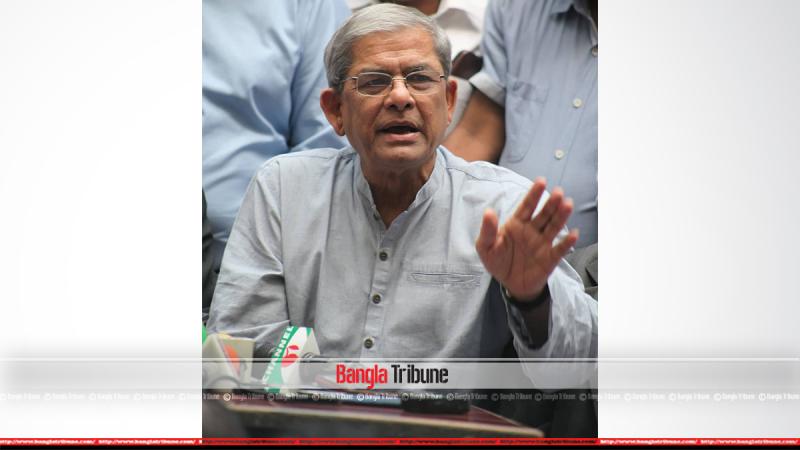 BNP Secretary General Mirza Fakhrul Islam Alamgir was addressing a media briefing at capital’s Baily Road at the residence of Gano Forum chief Dr Kamal Hossain on Wednesday (Nov 7). PHOTO: Nashirul Islam