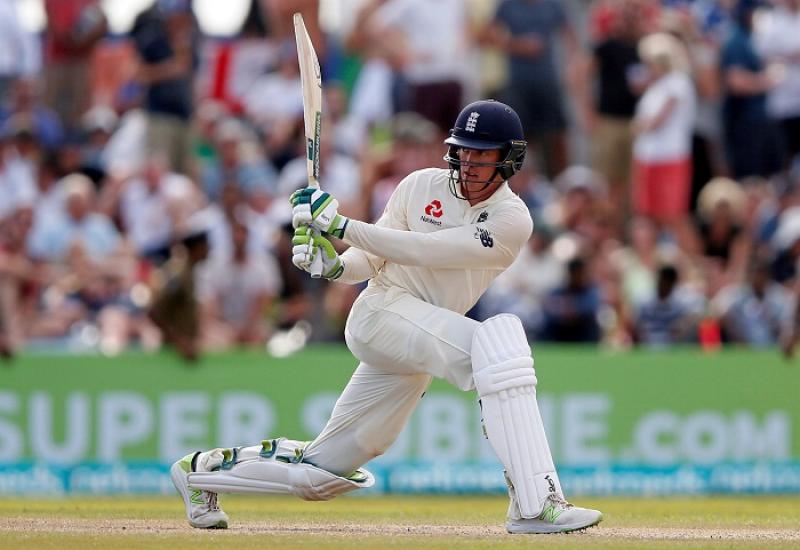 England`s Keaton Jennings plays a shot against Sri Lanka at Galle, Sri Lanka on Nov 8, 2018. REUTERS