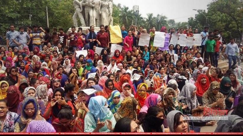 Student demonstrations in Dhaka University. FILE PHOTO.