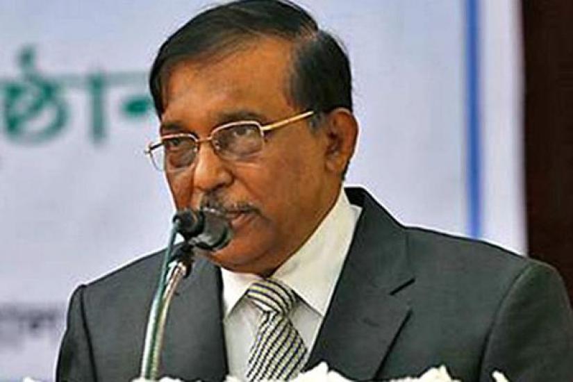 The undated file photo shows Home Minister Asaduzzaman Khan Kamal speaks at a programme.