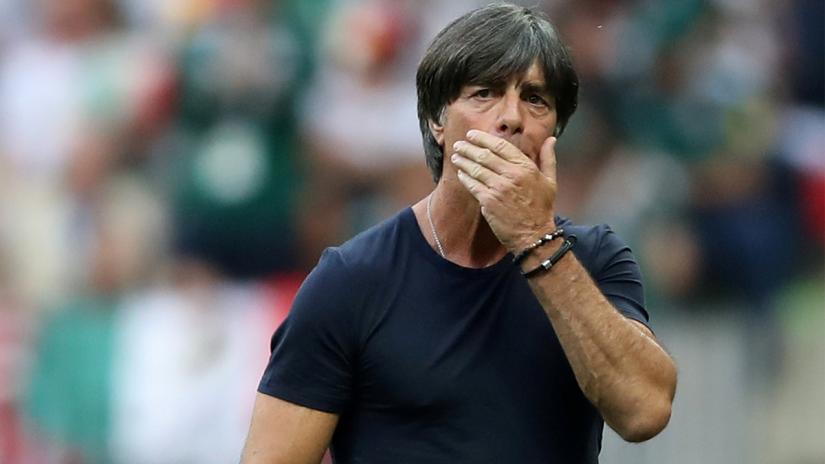 Germany coach Joachim Low reacts during the match at Luzhniki Stadium, Moscow, Russia on June 17, 2018. REUTERS
