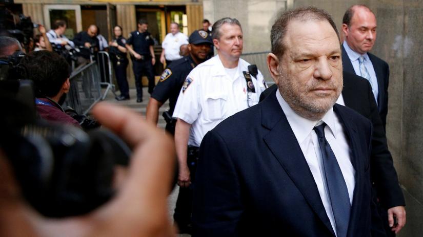 Film producer Harvey Weinstein leaves court in the Manhattan borough of New York City, New York, U.S., June 5, 2018. REUTERS FILE PHOTO