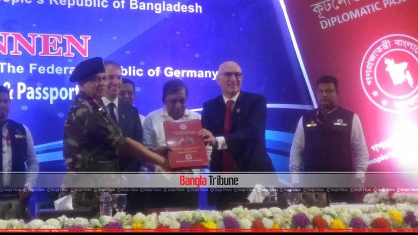Bangladesh and Germany on Thursday signed a government-to-government agreement on e-passport following the government’s vision to embark on the digital era for the country.
