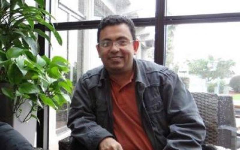 File photo shows writer-blogger Avijit Roy, who was killed by machete-wielding assailants inside Dhaka University campus while returning home from Ekushey Book Fair on Feb 26, 2014.