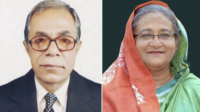 President M Abdul Hamid and Prime Minister Sheikh Hasina (R). FILE PHOTO