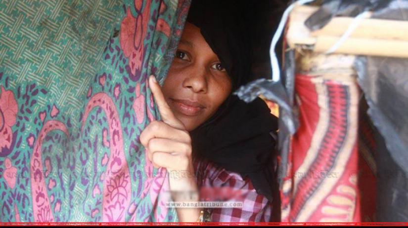 A Rohingya woman at a refugee camp. FILE PHOTO