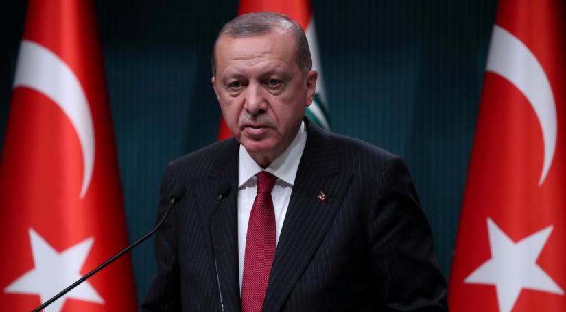 Turkish President Tayyip Erdogan attends a news conference in Ankara, Turkey, August 14, 2018. REUTERS/FILE PHOTO