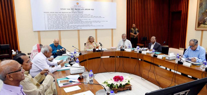 Prime Minister Sheikh Hasina chairs ECNEC meeting in the city`s Sher-e-Bangla Nagar on Tuesday (Oct 2). PID FILE PHOTO