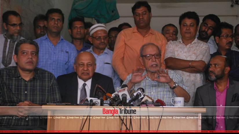  AQM Badruddoza Chowdhury-speaking-at-the-media-call-on-Saturday.