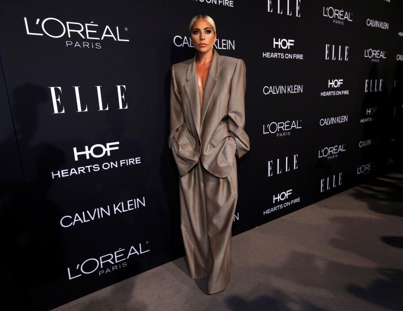 Honoree, singer Lady Gaga poses at the 25th annual ELLE Women in Hollywood in Los Angeles, California, U.S., October 15, 2018. REUTERS