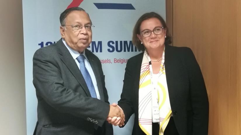 Portuguese Secretary of State for European Affairs Ambassador Anna Paula Zacarias called on Bangladesh Foreign Minister AH Mahmood Ali in Brussels.