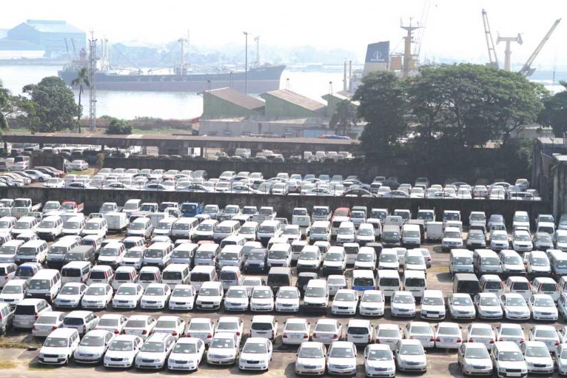 Huge number of imported reconditioned vehicles are still awaiting clearance at the Chittagong port.
