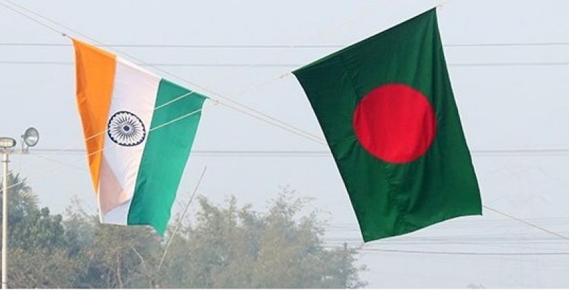 Flag of India (left) and Banglades. FILE PHOTO
